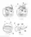 Fig. 10 - Infant peripheral lancing device having safety buckle turn lock and anti-backward push button