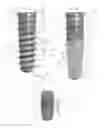 Fig. 03 - Dental implant having tapered threaded surface with installation enhancement features