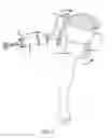 Fig. 06 - Apparatus and method for securing and utilizing breast pumps using a person's legs
