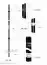 Fig. 03 - SUPPORT POLE FOR PROTECTION NETS OF A SKI SLOPE, WITH MARKER MEANS FOR MARKING THE DEPTH AT WHICH THE SUPPORT POLE IS DRIVEN INTO THE SNOW, AND CORRESPONDING PROTECTION NET FOR SKI SLOPES
