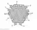 Fig. 01 - Polygonal part having cavities for a panel core, in particular of a satellite antenna reflector