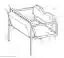 Fig. 01 - Convertible golf cart seat assembly