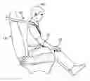 Fig. 01 - Safety restraint system with inflatable pelvis restraint device