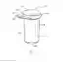 Fig. 02 - Vial with lid attachment mechanism