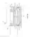 Fig. 04 - Turbine shroud having ceramic matrix composite seal segment