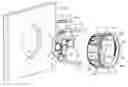 Fig. 01 - Connector for an electrical device housed in a recessed box