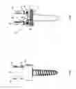 Fig. 17 - Modular uniplanar pedicle screw assembly for use with a polyaxial bone fastener