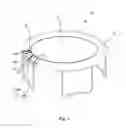 Fig. 02 - Trampoline assembly having adjustable resilient members