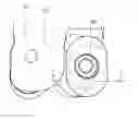 Fig. 01 - Cutting insert having arc-shaped cutting edges and inclined seating surfaces, tool body and cutting tool
