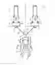 Fig. 01 - Universal offset lawn mower towing device