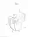 Fig. 13 - Operating device for flush water tank assembly, flush water tank assembly, and flush toilet