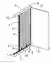 Fig. 01 - Window with built-in foldable screen, and window frame assembly thereof