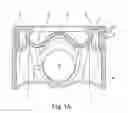 Fig. 02 - PISTON WITH AN OPEN COOLING CHAMBER HAVING A FLOW-EFFECTIVE OIL GUIDING SURFACE AND METHOD FOR COOLING SAID PISTON