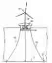 Fig. 01 - Floating hybrid composite wind turbine platform and tower system with suspended mass