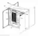 Fig. 01 - Telecommunications cabinet with connector storage