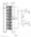 Fig. 07 - Electrostatic generator/motor electrodes located on the inner surface of an electromechanical battery rotor