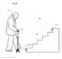 Fig. 09 - Smart cane with extensions for navigating stairs