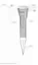 Fig. 01 - Golf tee with spark induction coating and method for improving golf performance