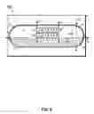 Fig. 08 - LED ARRAY ON PARTIALLY REFLECTIVE SUBSTRATE WITHIN DAM HAVING REFLECTIVE AND NON-REFLECTIVE  REGIONS
