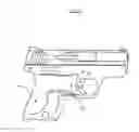 Fig. 16 - Gun grip with finger placement and holstering features