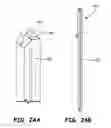 Fig. 28 - Testing apparatus and method for microcircuit testing with conical bias pad and conductive test pin rings