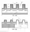 Fig. 11 - Floating body memory cell having gates favoring different conductivity type regions
