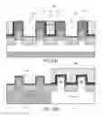 Fig. 12 - Floating body memory cell having gates favoring different conductivity type regions
