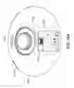 Fig. 49 - Adjustable-tilt housing with flattened dome shape, array antenna, and bracket mount