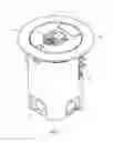 Fig. 02 - Floor box assembly with retainer
