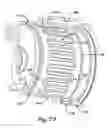 Fig. 30 - Motor having split spray ring for cooling end turns