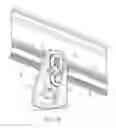 Fig. 12 - Support system for photovoltaic mounting rail having cylindrical base that rotates into a locked position