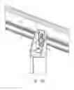 Fig. 13 - Support system for photovoltaic mounting rail having cylindrical base that rotates into a locked position