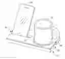 Fig. 01 - Tabletop mobile device and beverage holder