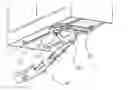 Fig. 01 - System for mounting, accessing, moving and folding away articles on, under or along a surface