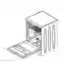 Fig. 01 - Dishwasher comprising a liquid/gel detergent dosing unit