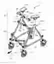 Fig. 01 - ADJUSTABLE WHEEL SUSPENSION ASSEMBLY FOR A WHEELED WALKER