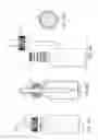 Fig. 14 - Bottle neck insert for inhibiting spillage or accidental exposure, and related methods and systems