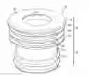 Fig. 01 - Flexible toilet seal and method