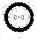 Fig. 04 - Assembly for harnessing a pendulum motion from fluid wave energy for conversion to power