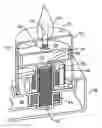 Fig. 01 - Electronic candle having tilt sensor and blow sensors
