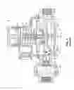 Fig. 02 - Lever assembly with a damper for a fluid regulator