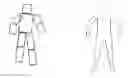 Fig. 01 - Parameterized model of 2D articulated human shape