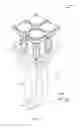 Fig. 05 - Partially dielectric loaded antenna elements for dual-polarized antenna