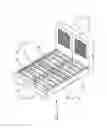 Fig. 01 - Bedhead and collapsible bed frame with the bedhead