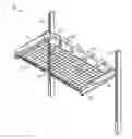 Fig. 01 - Retractable hinged shelf display