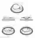 Fig. 06 - Container lid assemblies for directing liquid flow