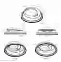 Fig. 07 - Container lid assemblies for directing liquid flow