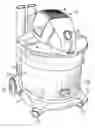 Fig. 01 - Vacuum having a metal drum and a polymer base