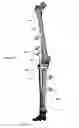 Fig. 16 - Clamping device for use with an anatomic external fixation device