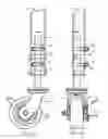 Fig. 07 - Height adjustable support for food processing equipment
